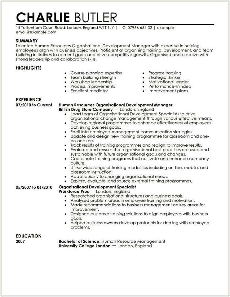 Leadership Qualities For Resume Examples