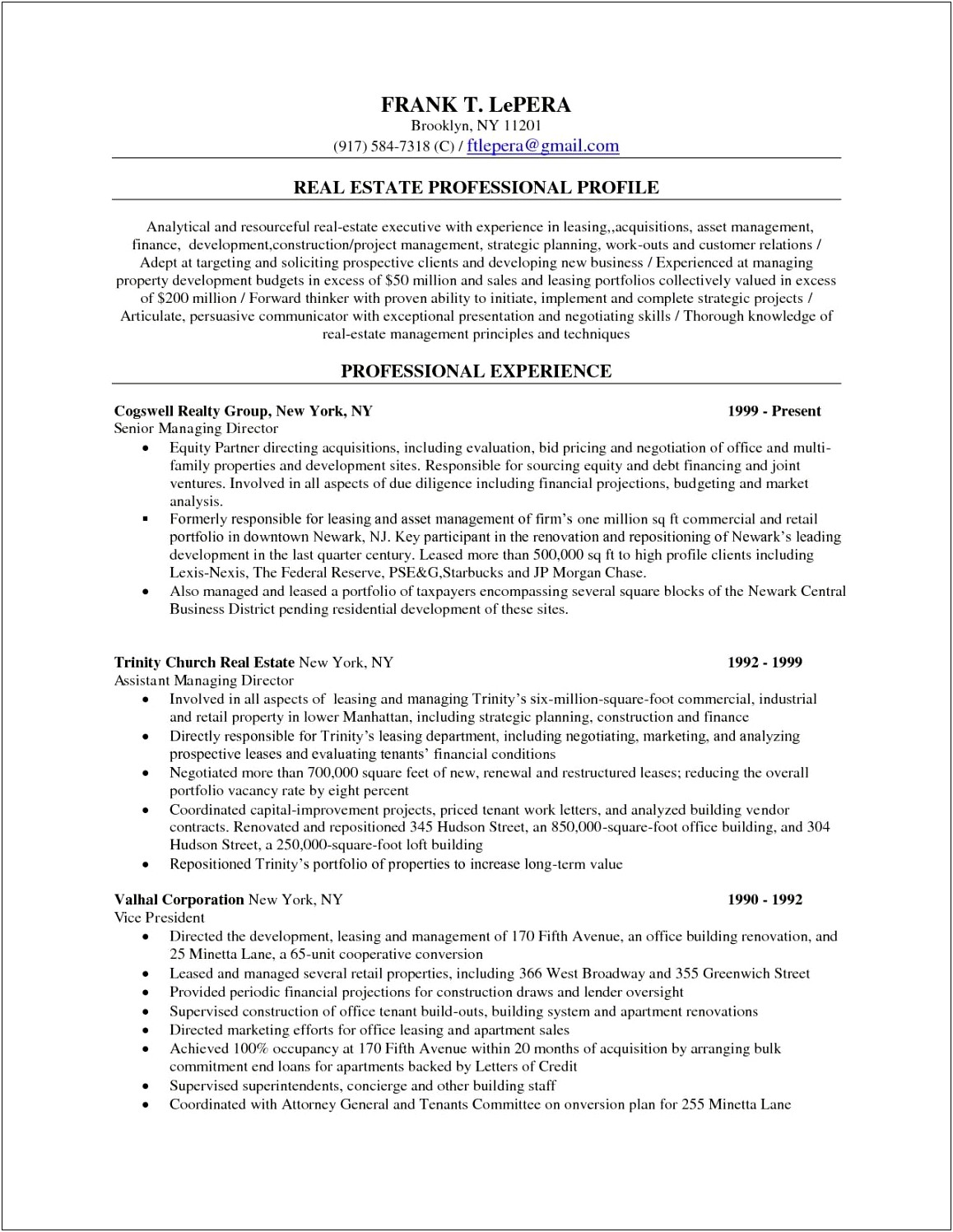 Leasing Specialist Job Description For Resume
