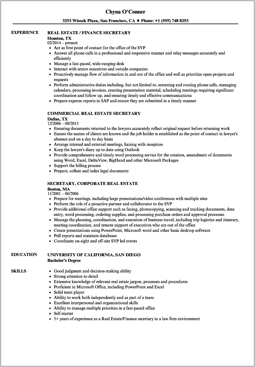 Legal Assistant Job Descriptions For Resume