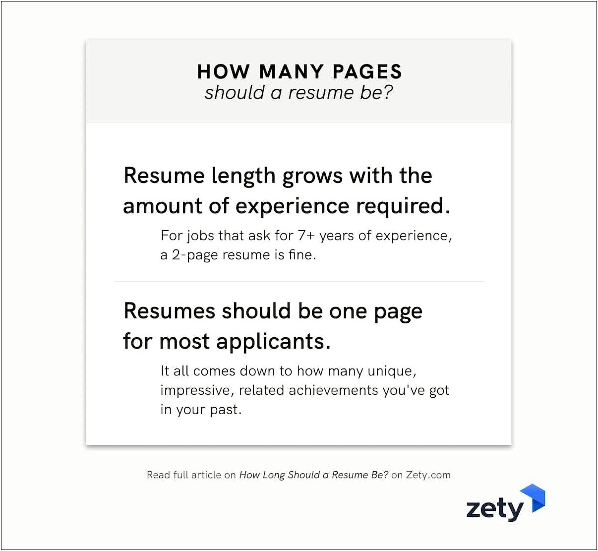Length Of Resume For Job