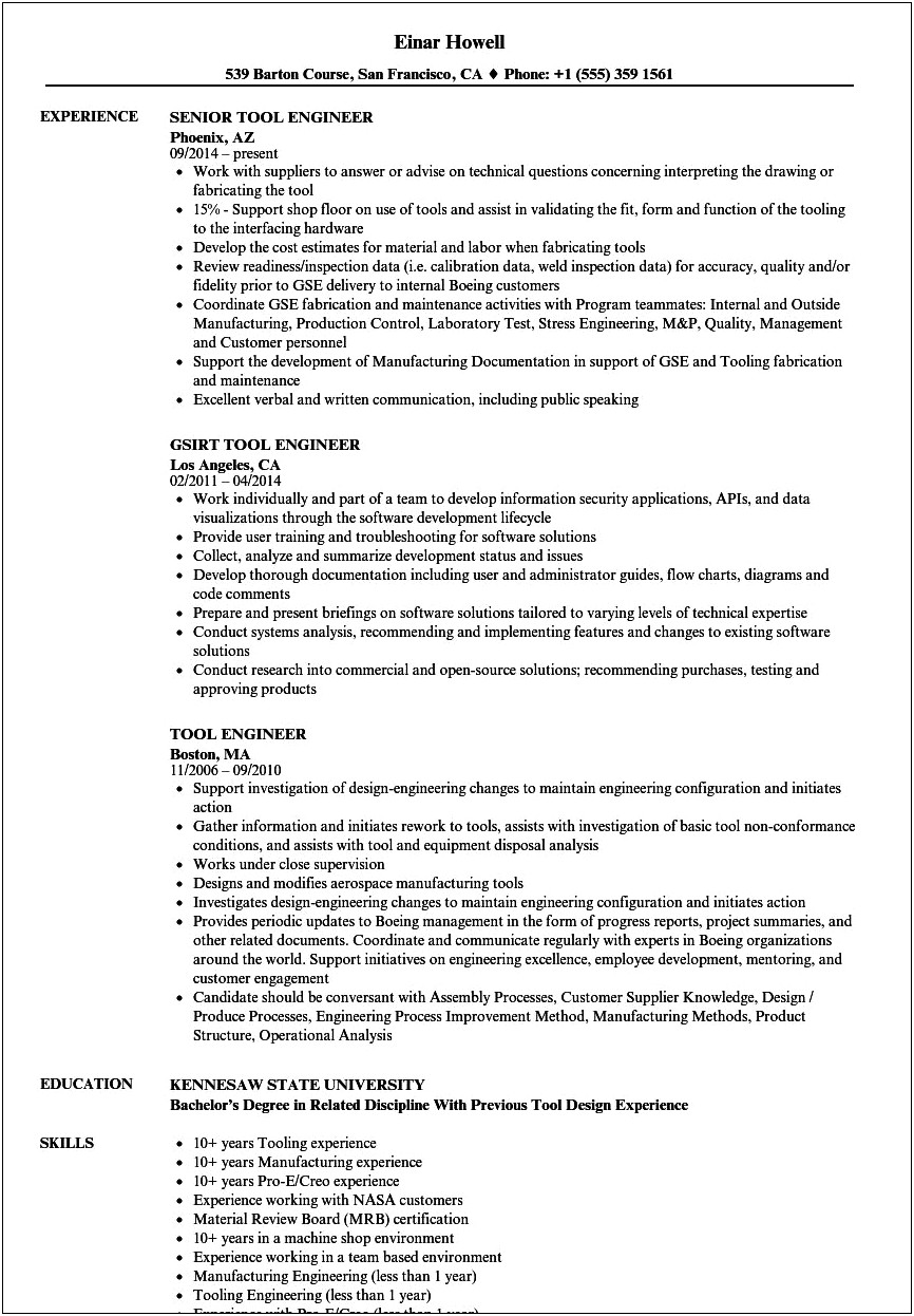 Less Than 1 Year Experience Resume