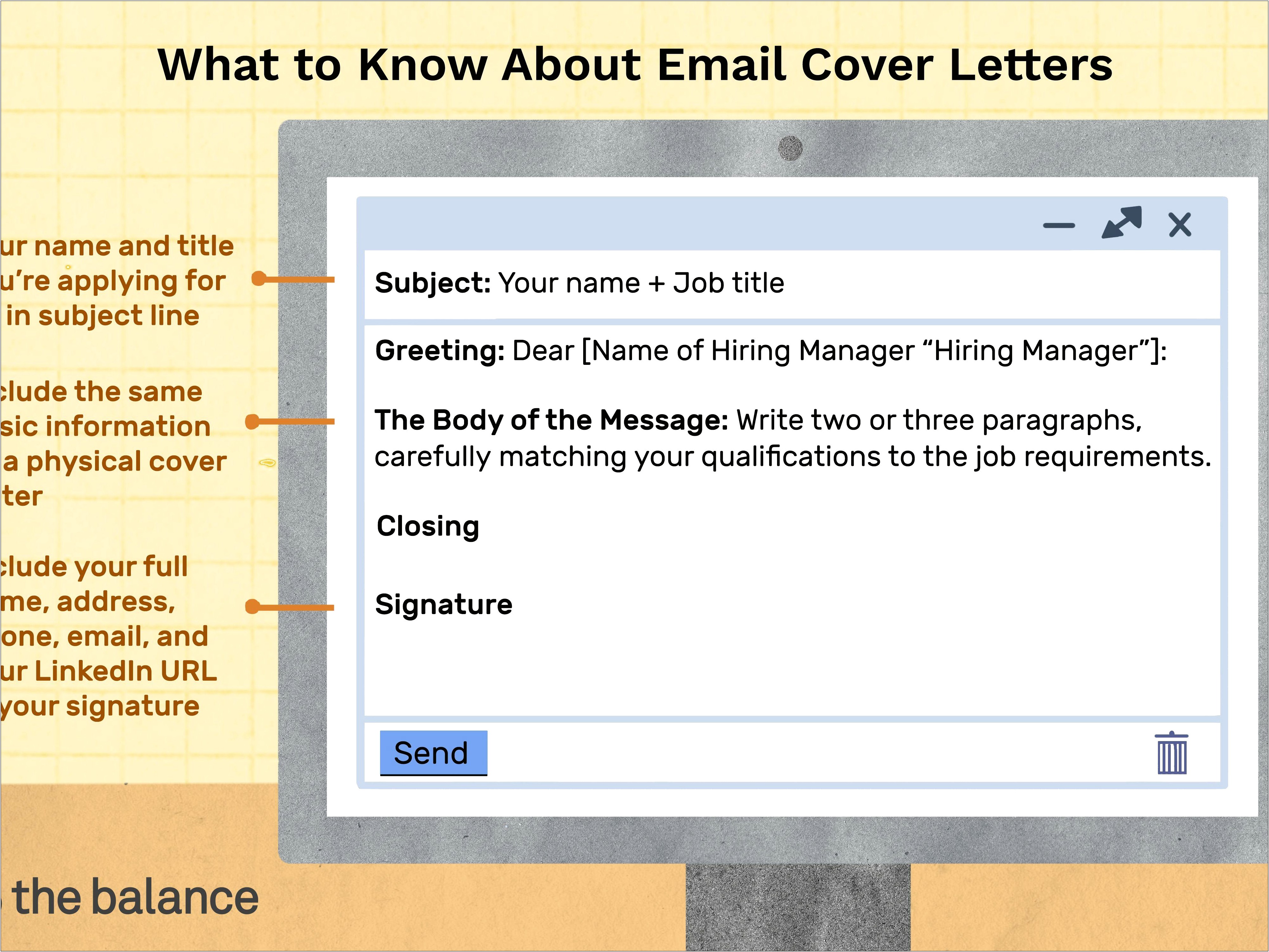 Letter Format For Sending Resume Through Email