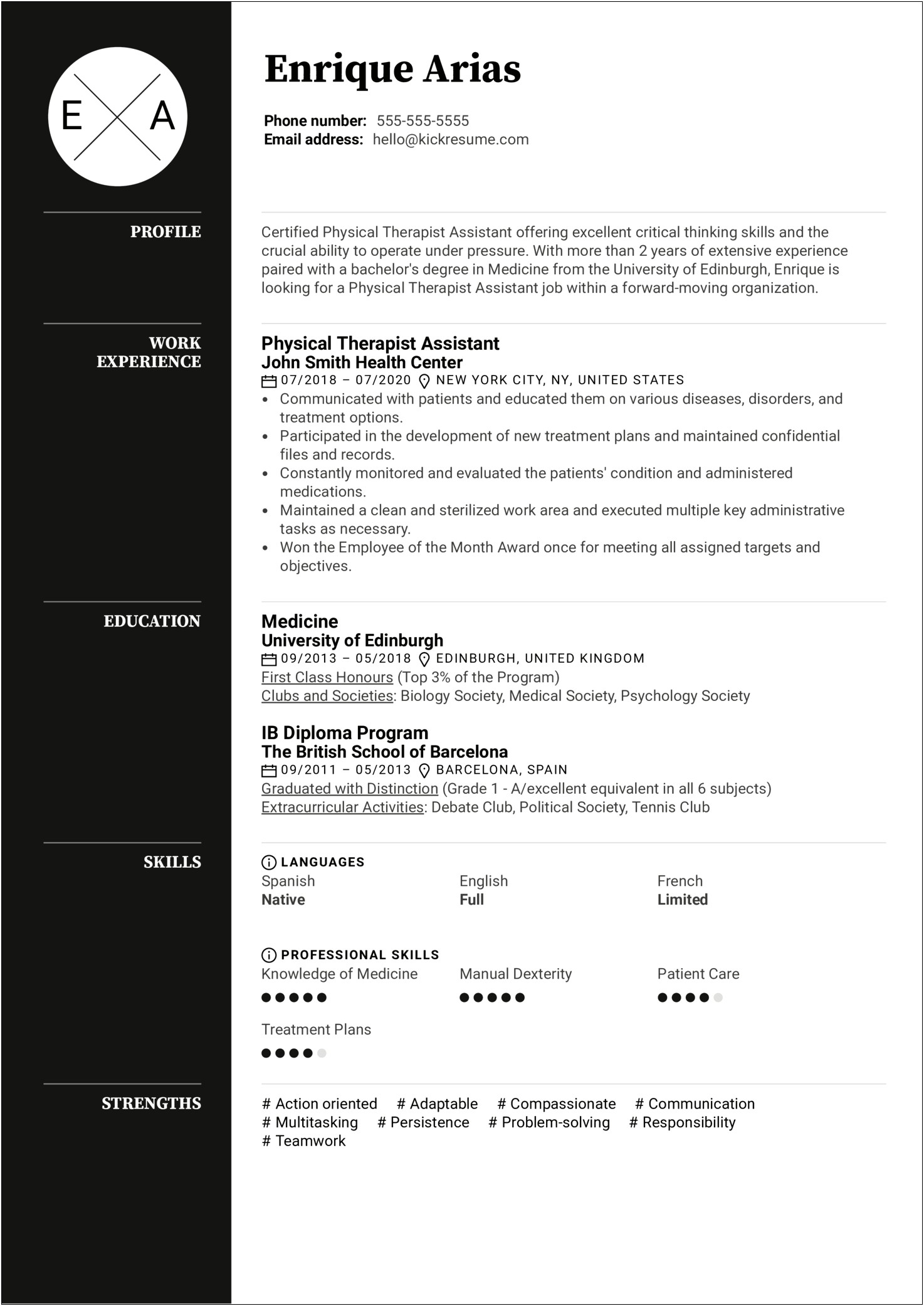 Licensed Professional Counselor Resume Example