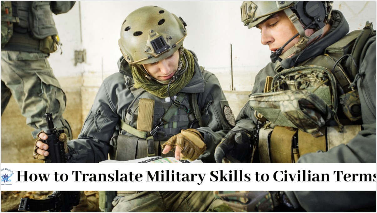 Listing Military Skills On Resume