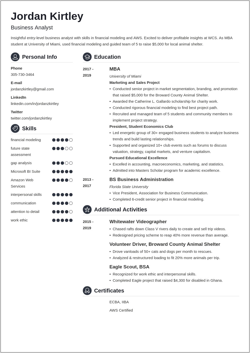 Livecareerformat Tips Writing A Business Analyst Resume Summary