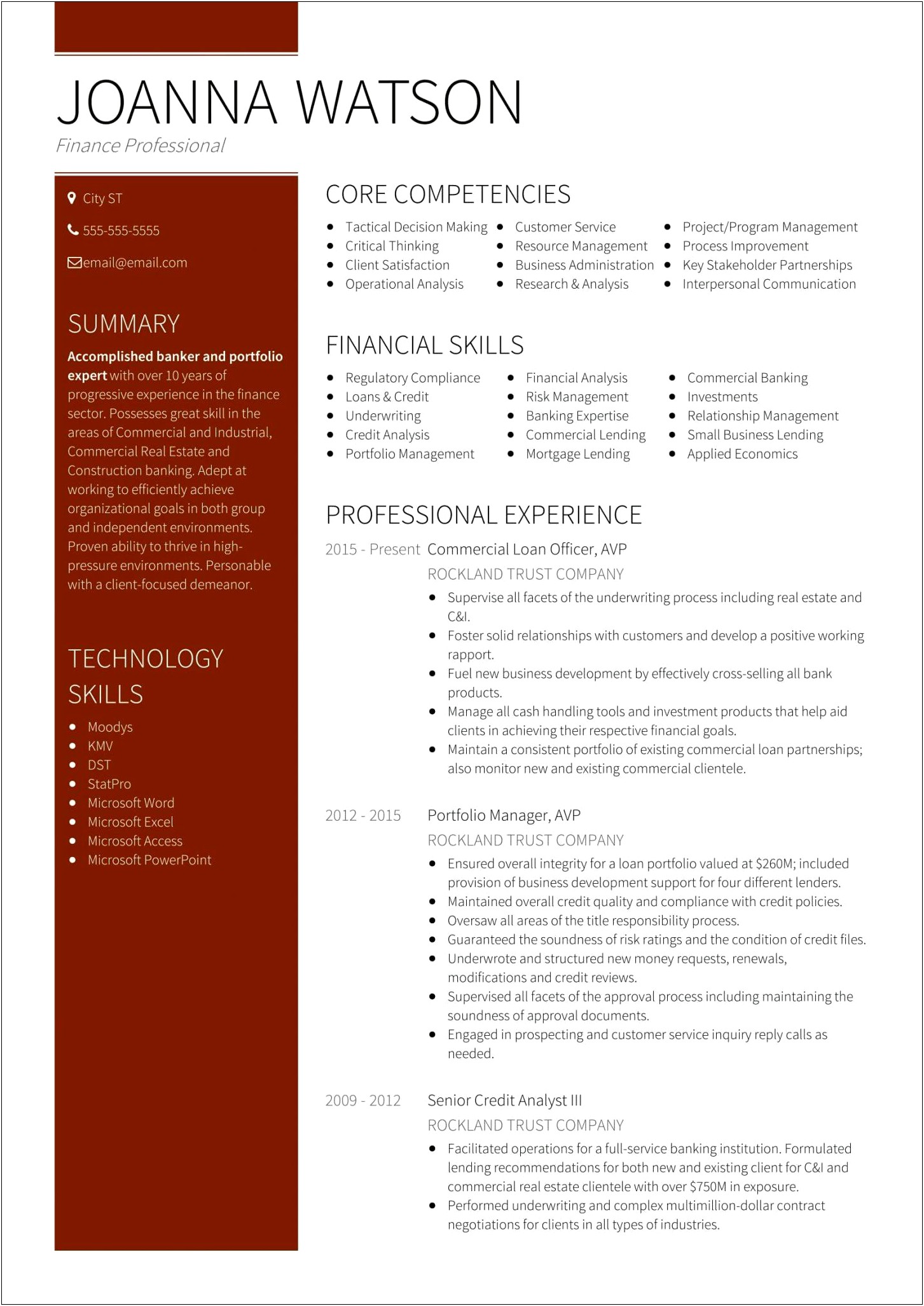 Loan Processor Job Experience Resume Examples