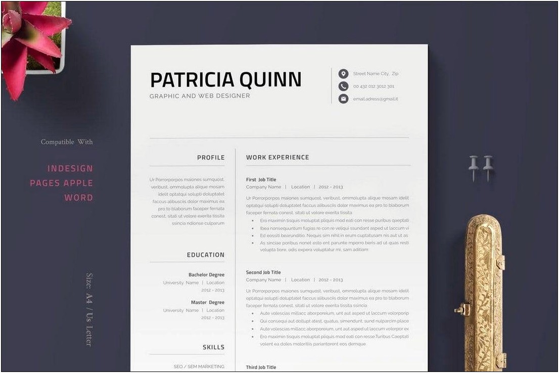 Mac Os X Pages Resume Template