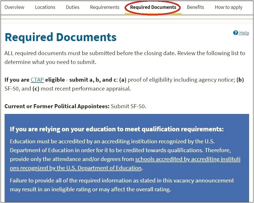 Make A Federal Resume Sample