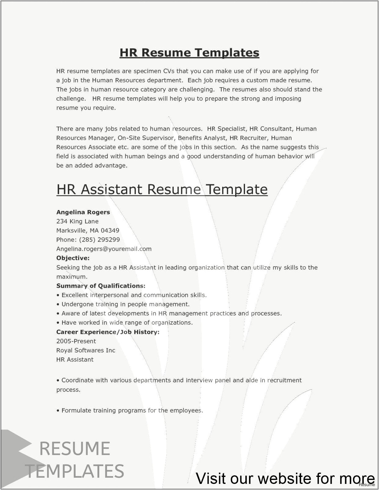 Make A Simple Resume For Free