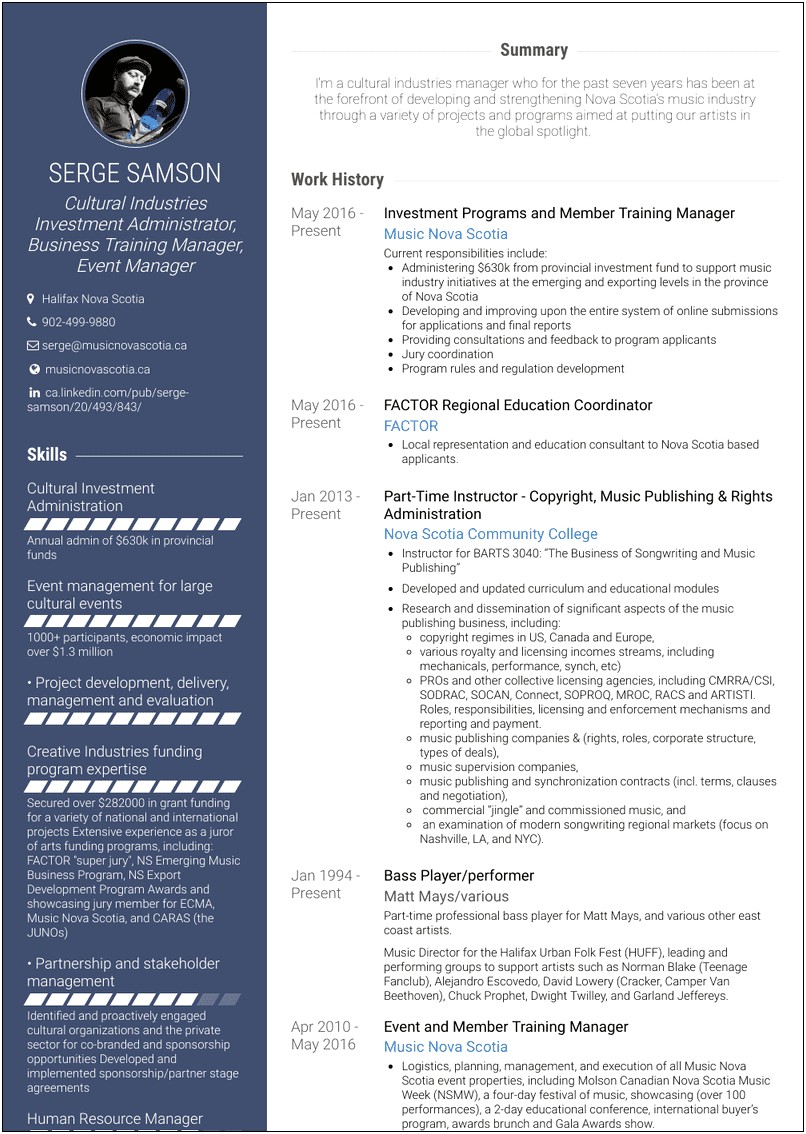 Manager In Training Resume Sample