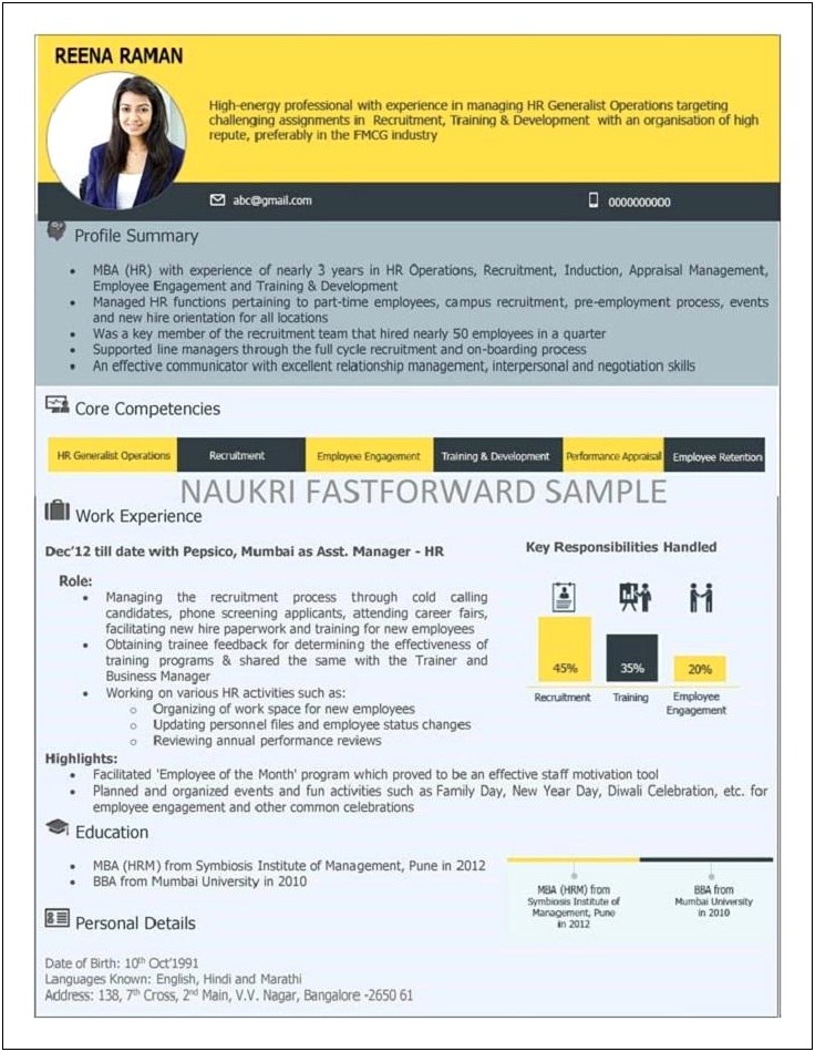Marathi Resume Format For Job