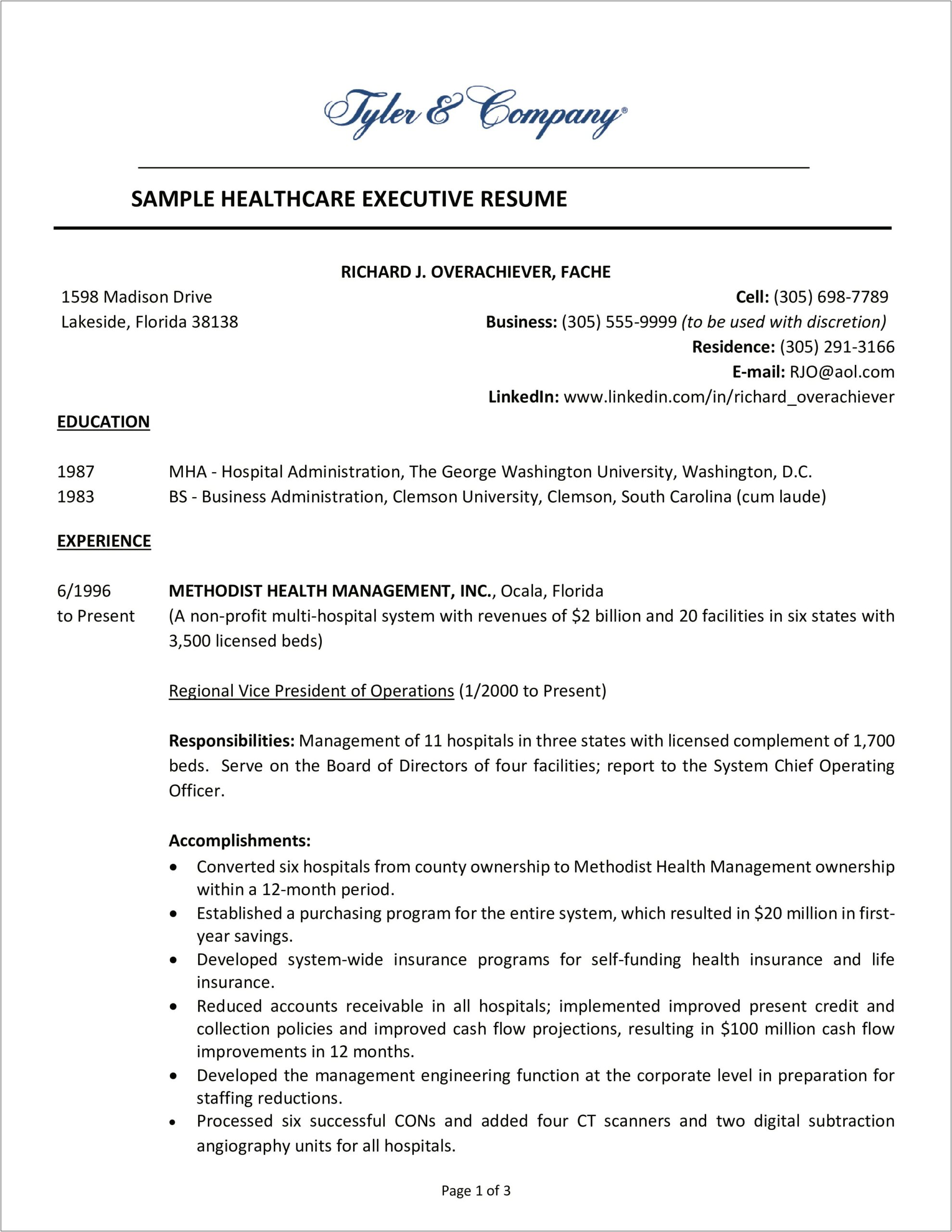 Massachusetts Healthcare Reform Project Summary Resume