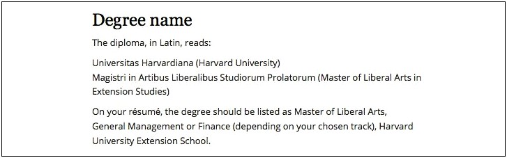Master's Of School Administration Abbreviation On Resume
