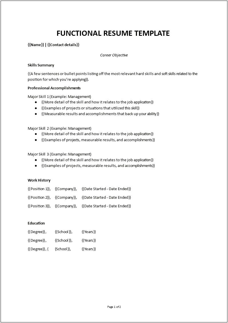 Measurable Skills For A Resume