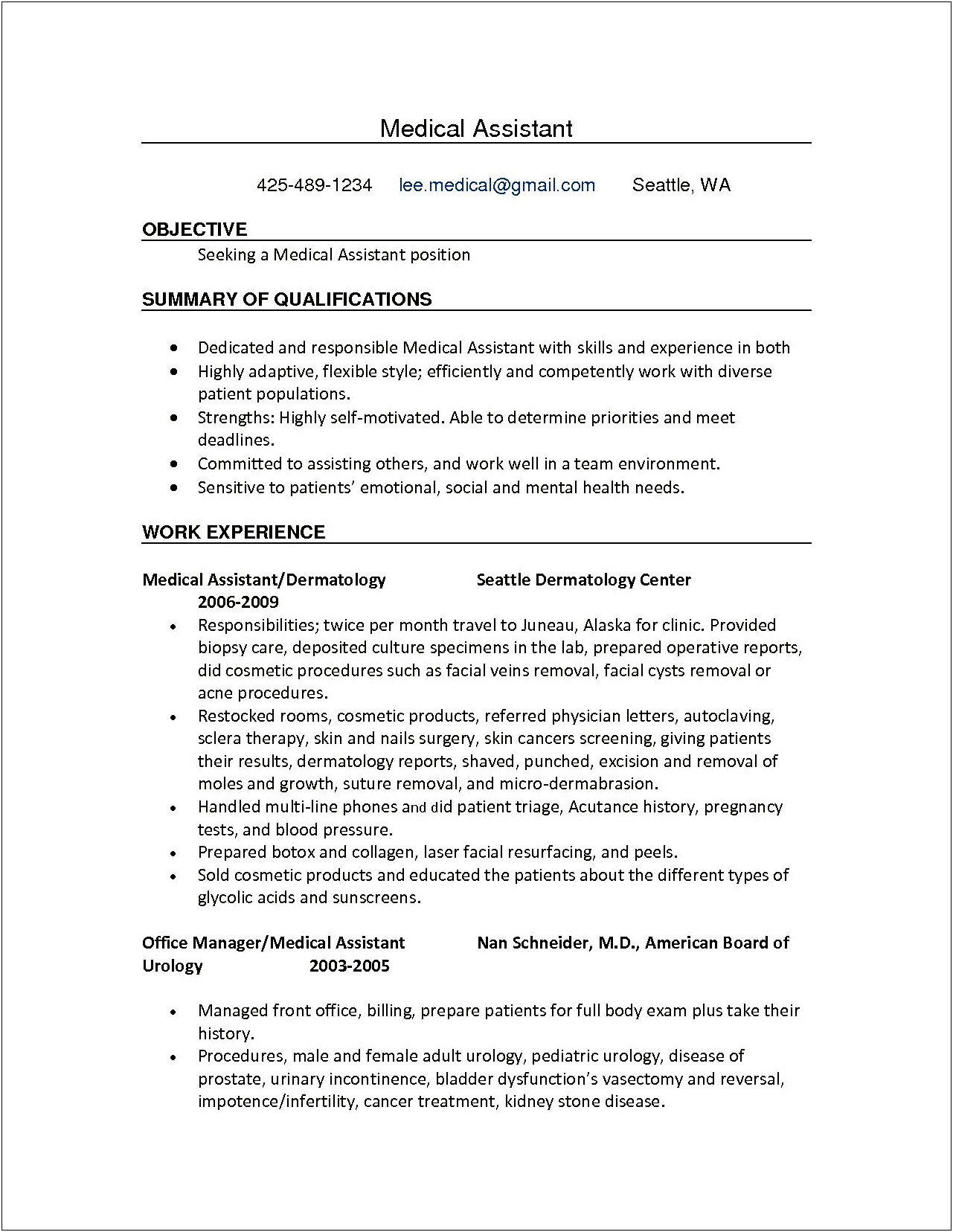 Medical Officer Jobs Descriptions Resume