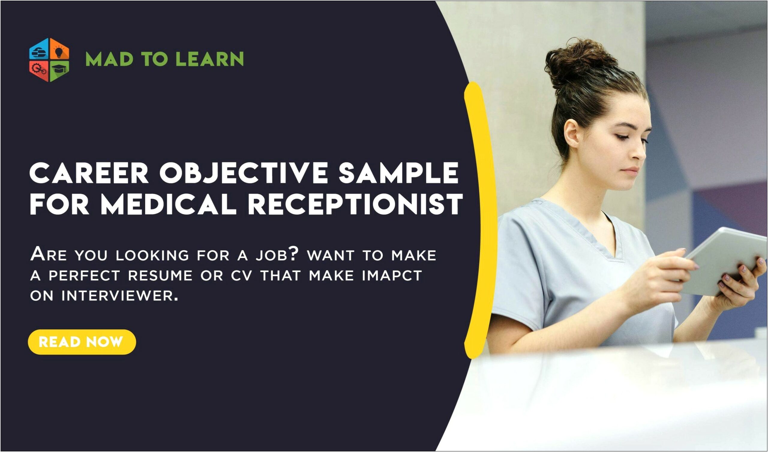 Medicl Receptionist Resume Sample Job Objective