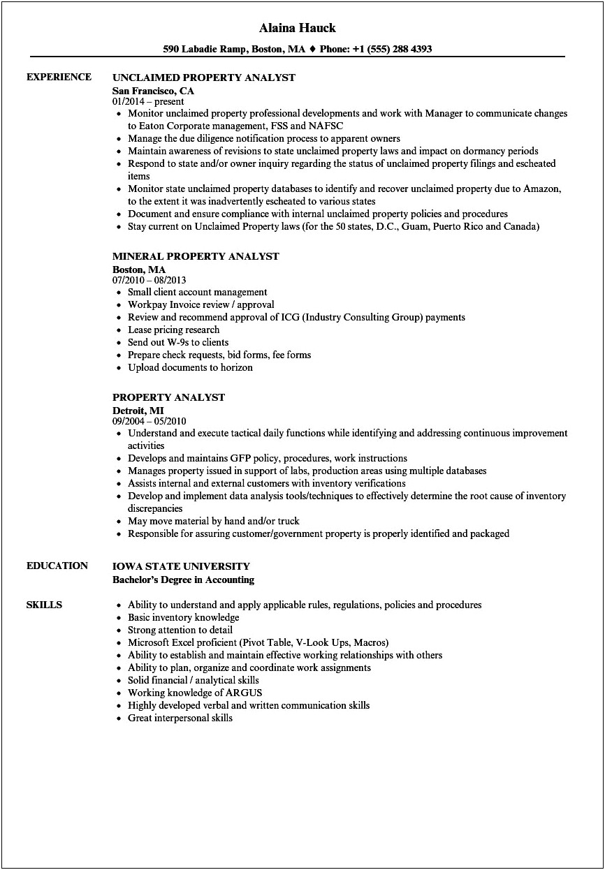 Mention Patent In Resume Sample