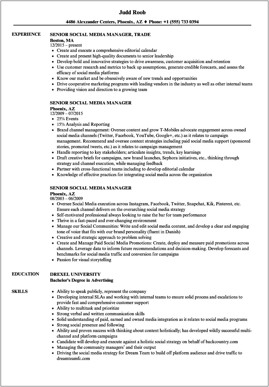 Metropcs Store Manager Resume Examples
