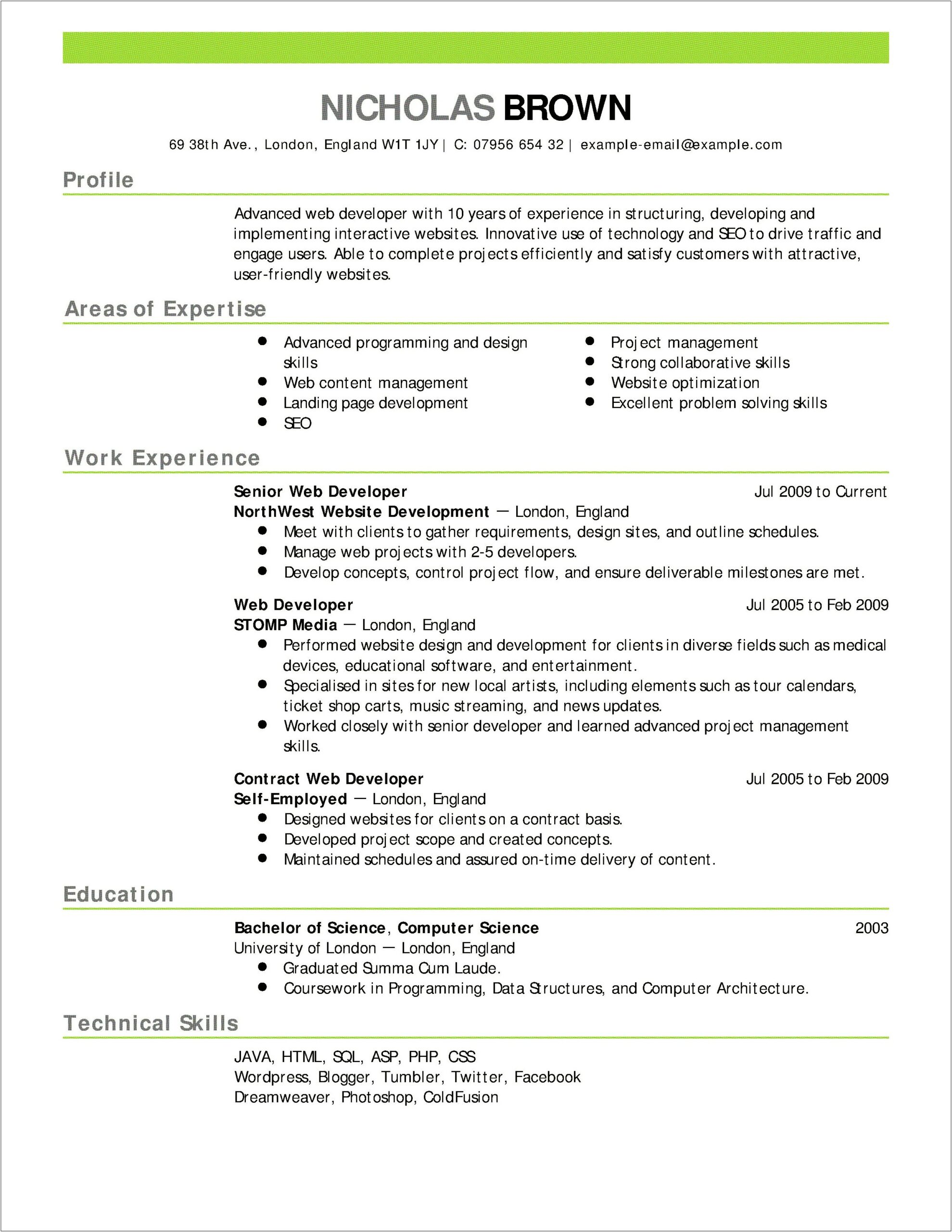 Michigan Law Office Of Career Planning Resume Template