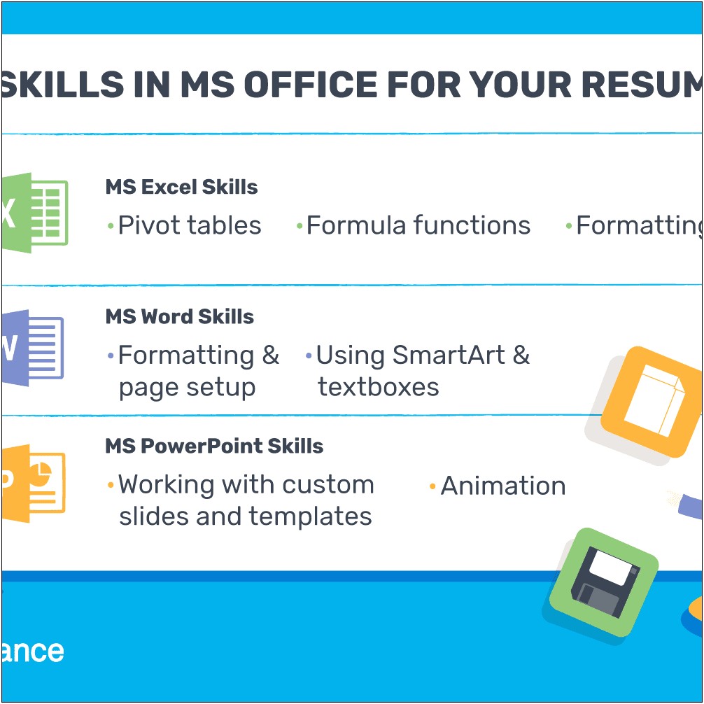 Microsoft Office Skills For Resume