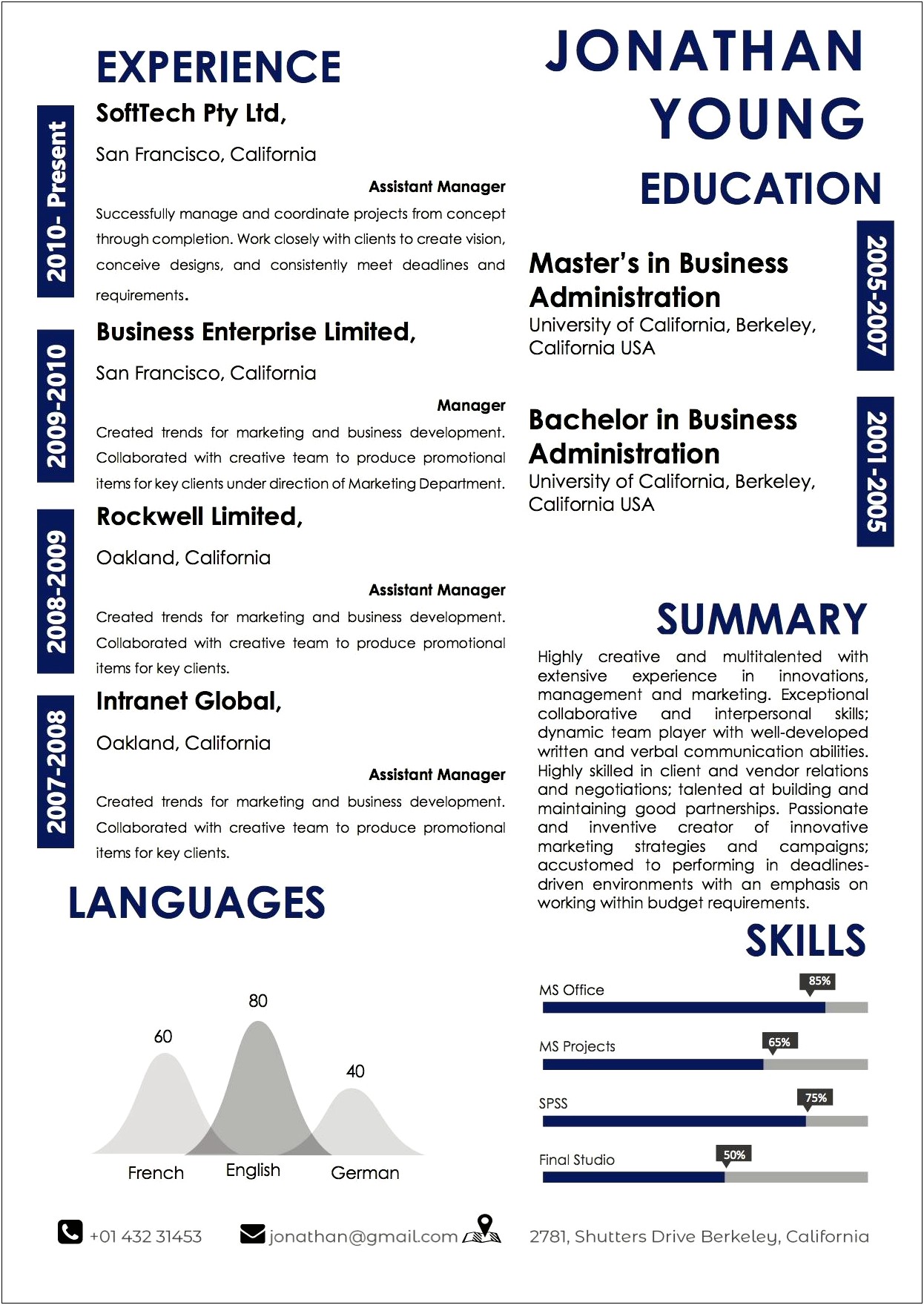 Microsoft Word Professional Resume Template 2007
