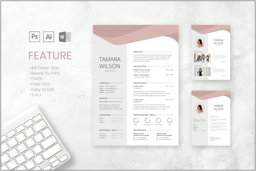 Microsoft Word Templates Resumes And Cover Letter Sets