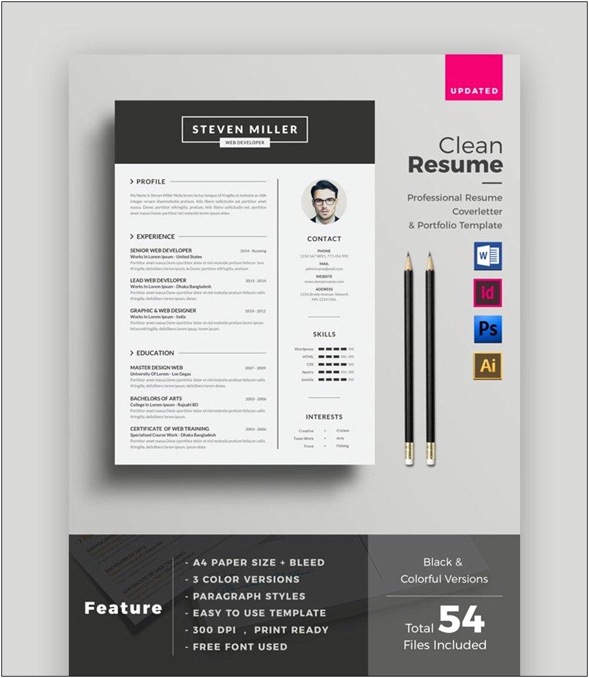 Model Of Resume In English Free