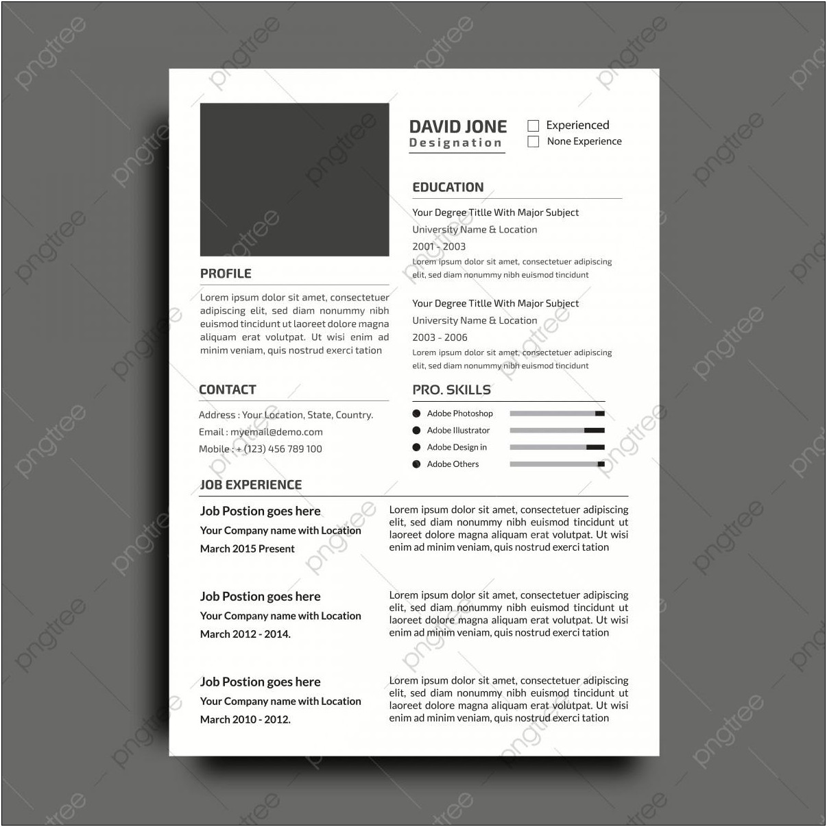 Modern Resume Sample Free Download