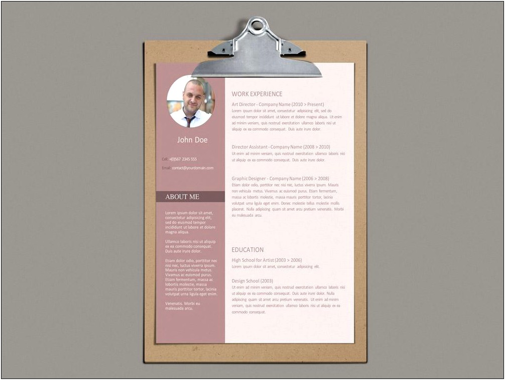 Modern Resume Templates Free For Word