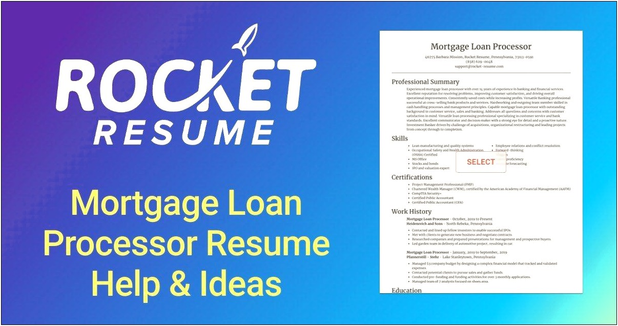 Mortgage Closer Job Description Resume