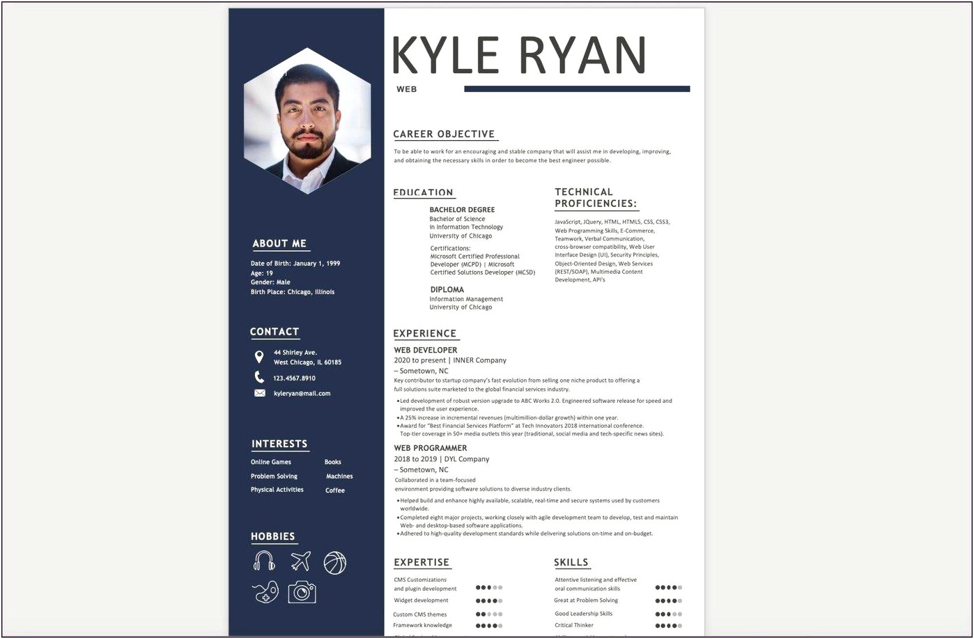 Most Used Microsoft Word Resume Templates