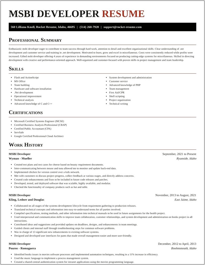 Msbi 3 Years Experience Resume Download
