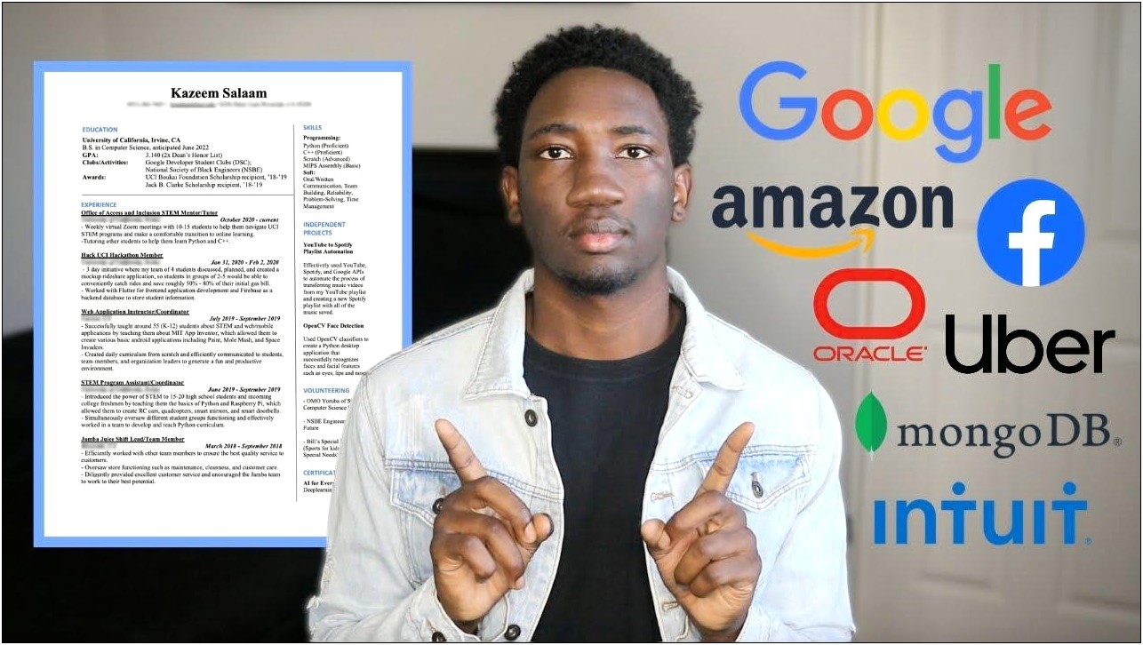 My Resume Got Me A Job At Google