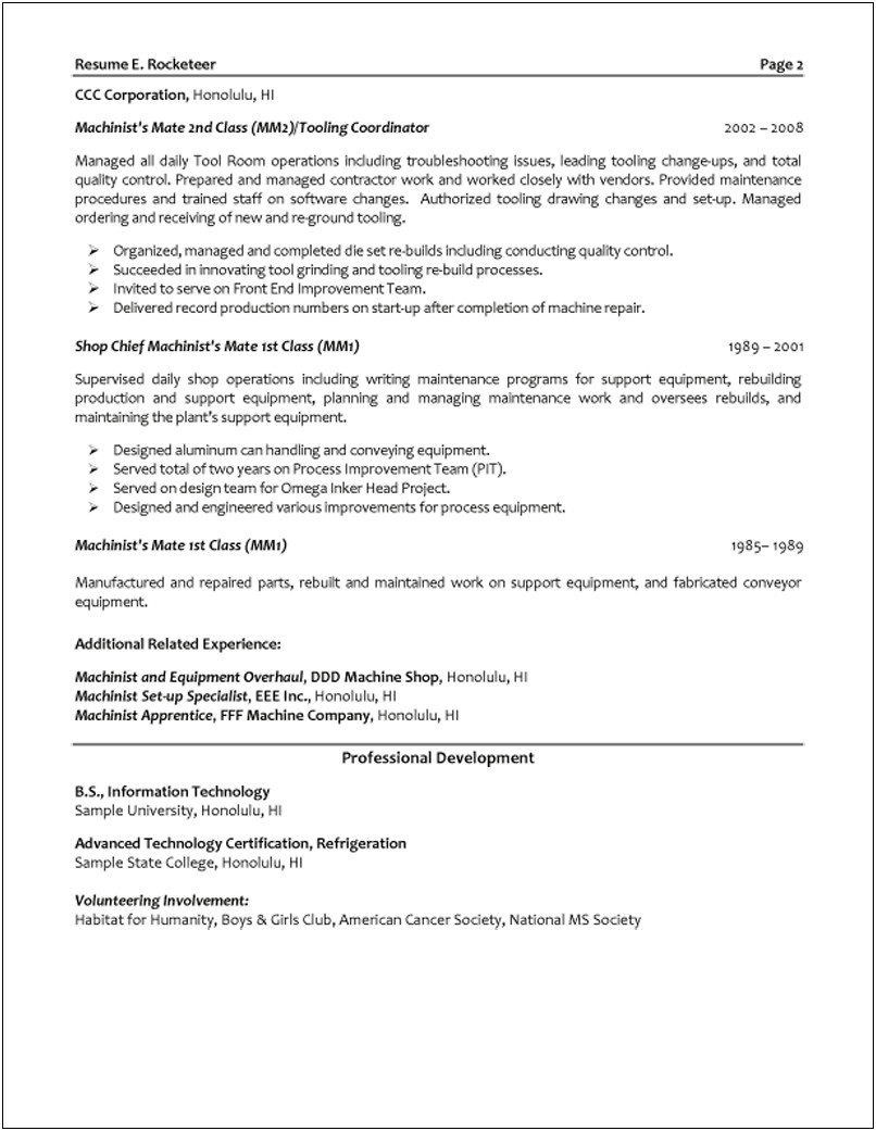 Natural Gas Project Manager Resume