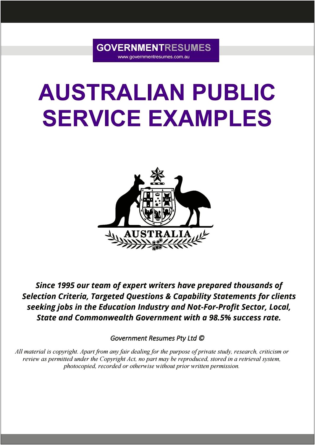 Nsw Public Service Resume Examples