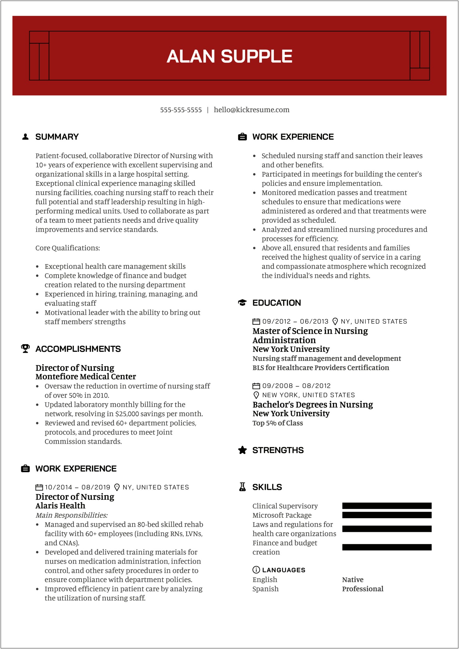 Nurse Manager Resume Objective Examples