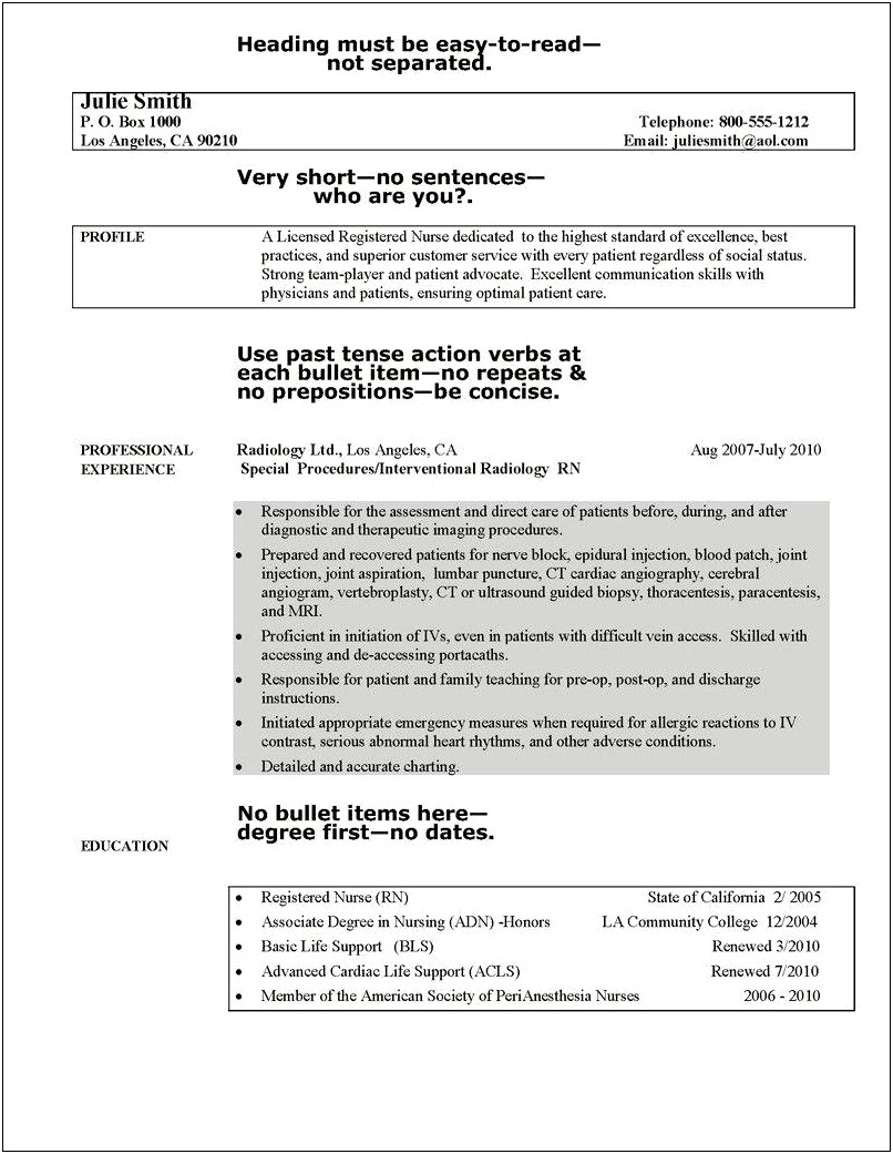 Nurse Practitioner Interventional Neuroradiology Sample Resume
