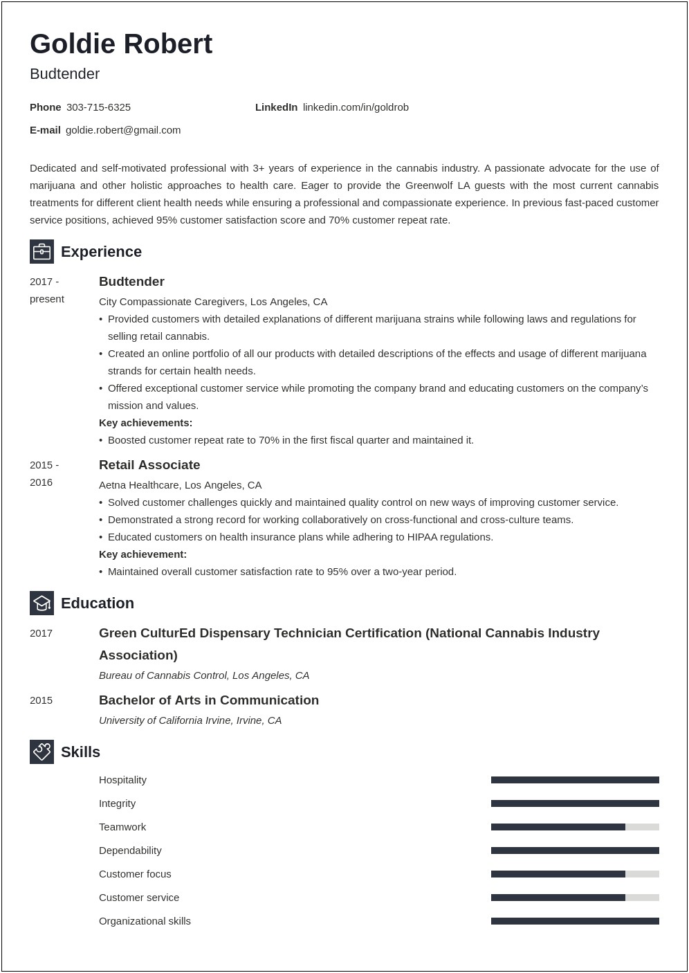 Objective For A Resume For Customer Advocate Position