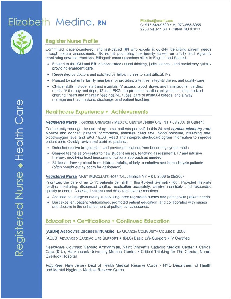 Objective For Entry Level Nursing Resume