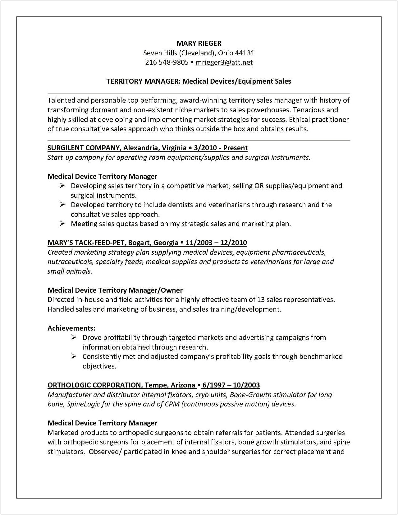 Objective For Entry Level Pharmaceutical Sales Resume