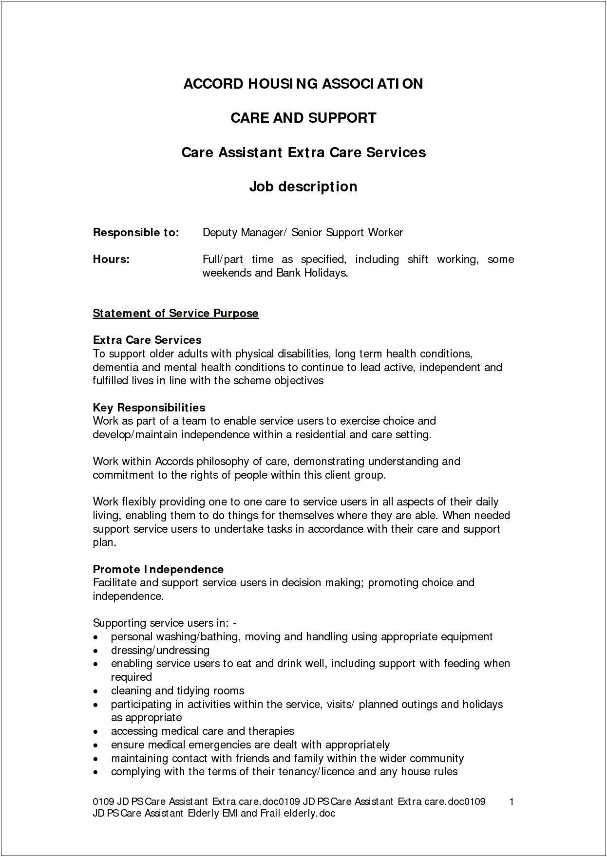 Objective For Healthcare Assistant Resume