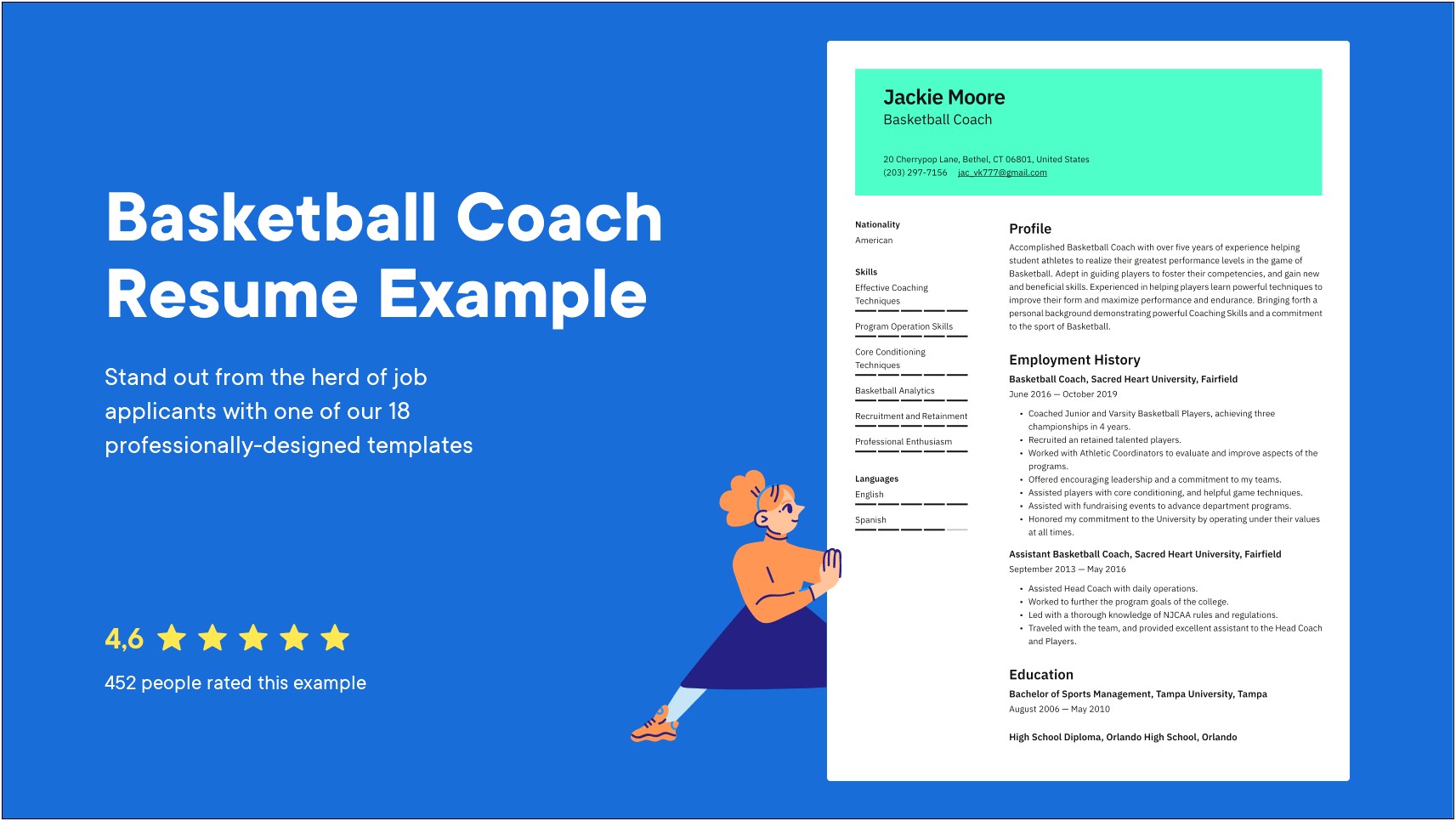 Objective For Resume For Basketball Coach