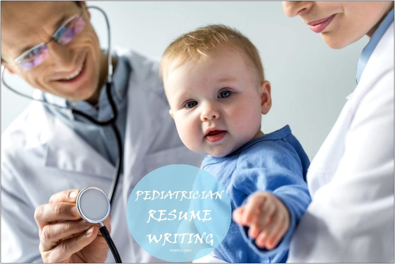 Objective For Resume In Pediatrician