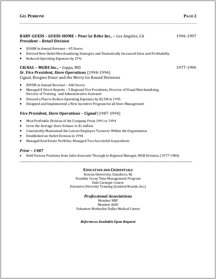 Objective For Resume Retail Job