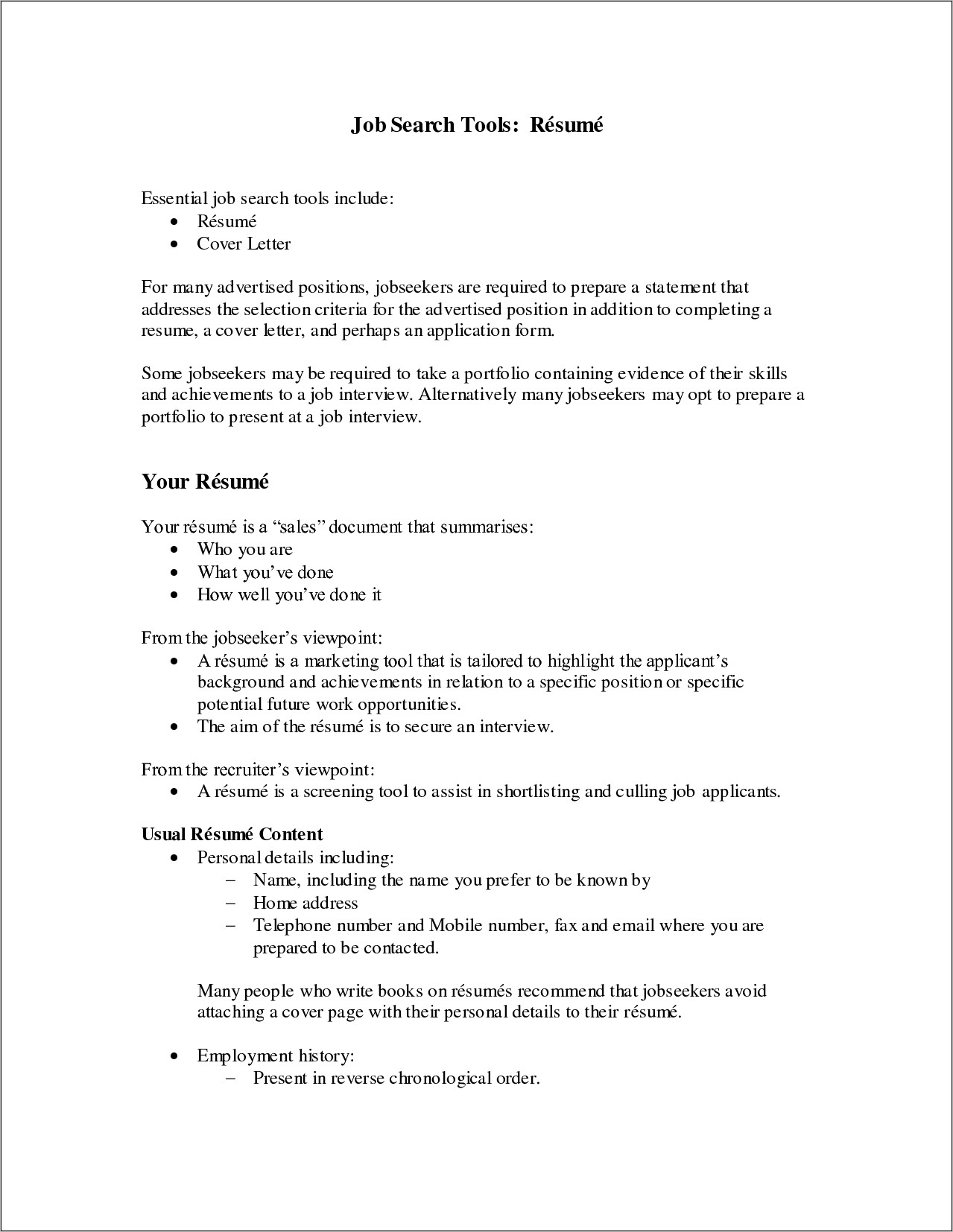 Objective For Sales Job Resume