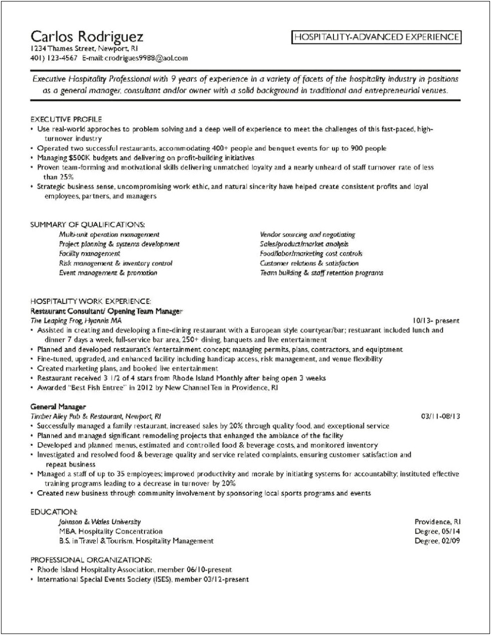 Objective In Resume For Finance Student