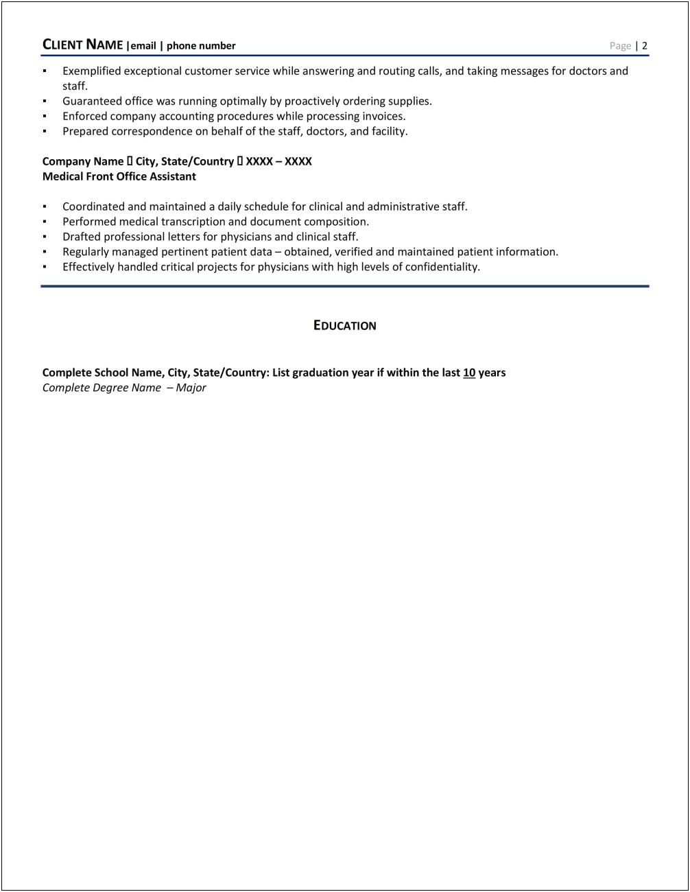 Objective On A Resume For Office Assistant