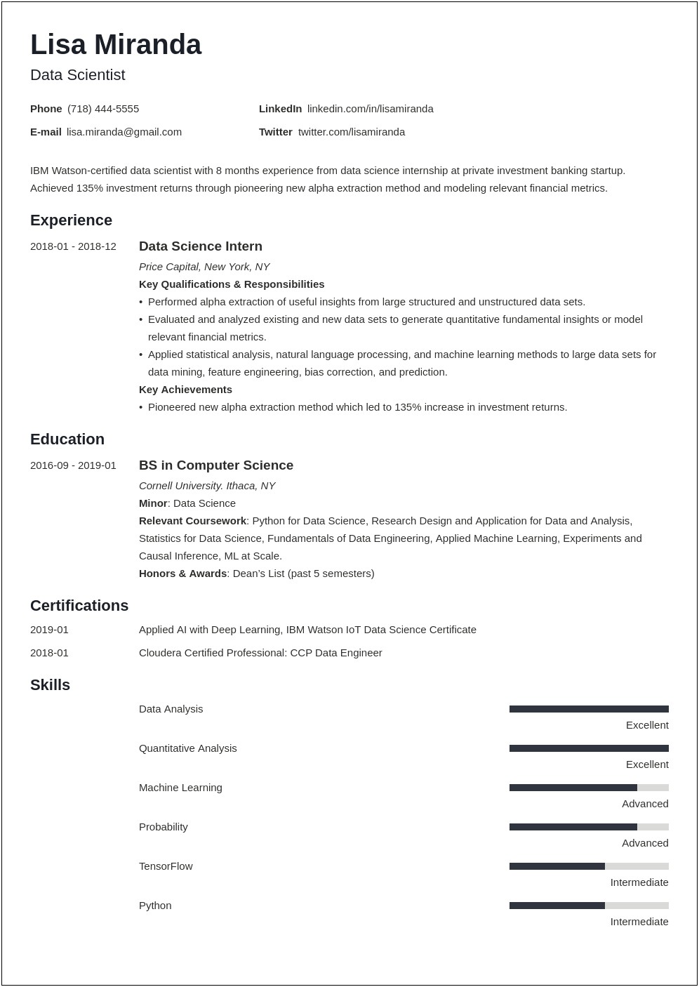 Objective Statement On Resume For Graduate School