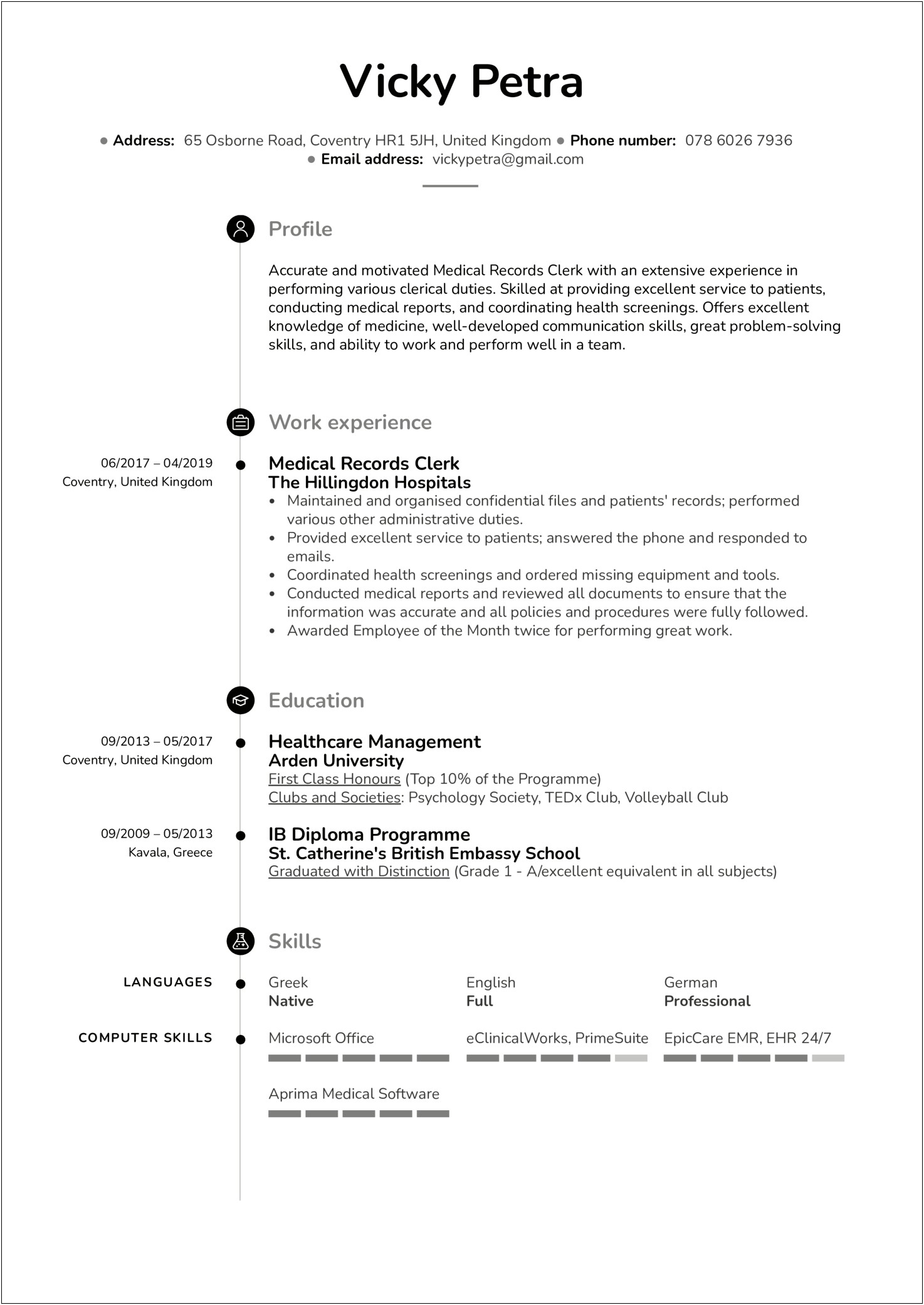 Office Clerk Resume Objective Examples