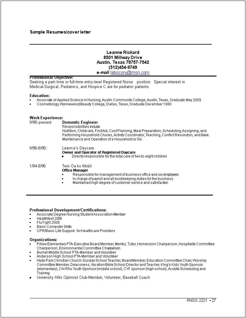 Office Management Responsibilities Include Resume